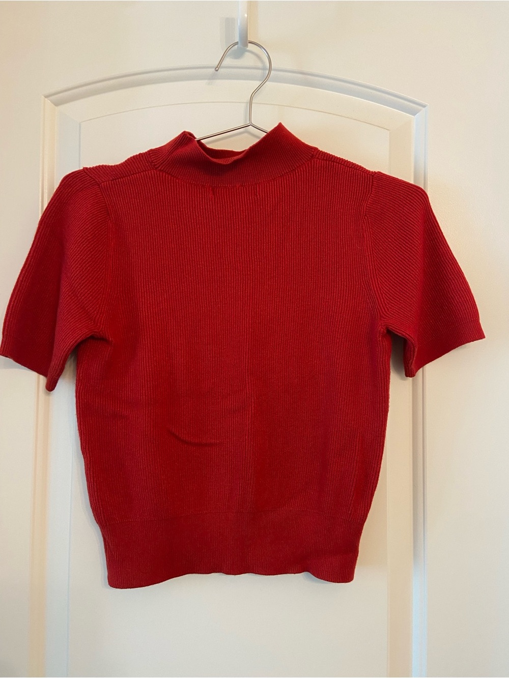 Mango Red Ribbed Sweater and Skirt Matching Set - Picture 5 of 7